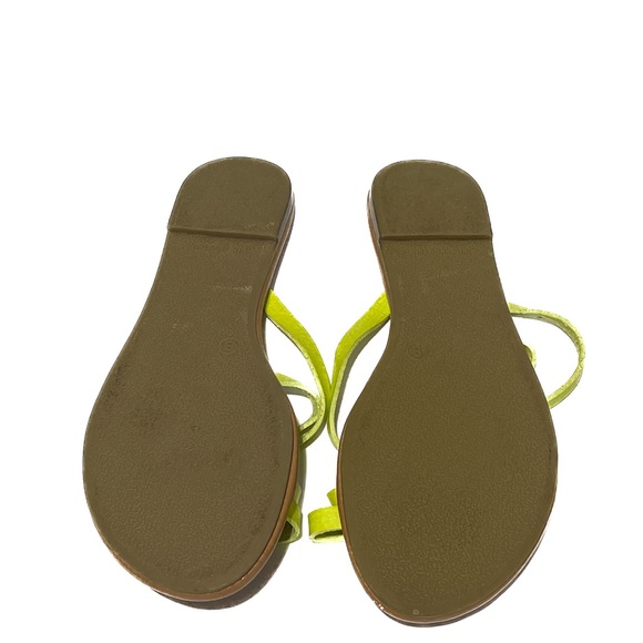 Old Navy Crisscross Strap Toe Loop Lime Green Flip Flop Slip On Sandal Women’s 8 - Picture 6 of 9